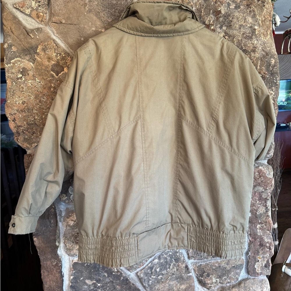 London Fog Khaki Bomber with detachable down liner - Picture 3 of 8
